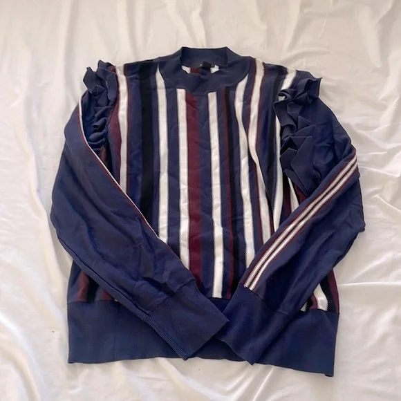 Halogen Ruffled Sweater - Picture 1 of 2